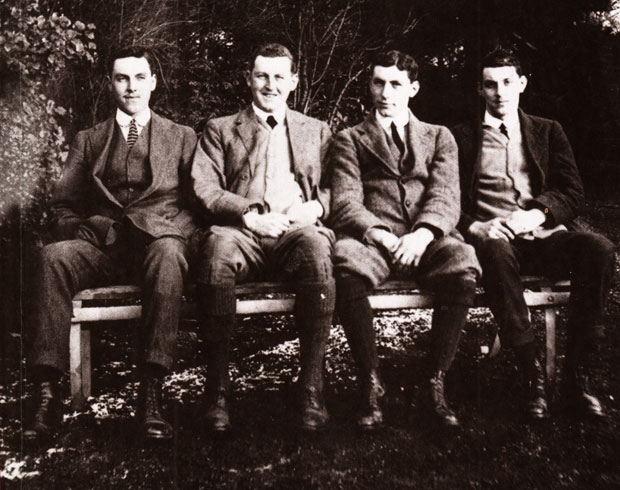 FAMILY BUSINESS: The Bradford brothers, Roland, Thomas, George and James at Milbanke in Milbank Road, Darlington, in 1914